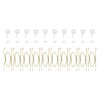 sourcing map 10Pcs Plate Hanger, 4 inch Universal Brass Invisible