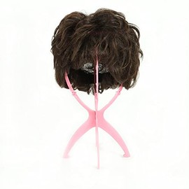 SheaSculpt Portable Wig Holder Foldable Wig Stand Wig Holder Convenient Stand for Multiple Wigs Display Travel Wig Stand Tool （1 pack）
