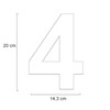 Metzler House Number Made of Solid Steel in Anthracite RAL