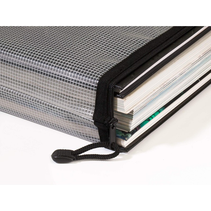 Snopake Foolscap High Capacity EVA Mesh Zippa-Bag [Pack of 3]