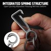 Titanium Carabiner Keychain Clip,EDC Key Chain Clip,Double-end Quick Release Hooks