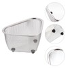 Hemoton Sink Corner Mesh Colander Strainer Basket Organize Sponges Collect