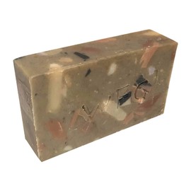 WFG WATERFALL GLEN SOAP COMPANY, LLC, Leaves n'Twigs bath soap, patchouli & sweet orange, random pattern body soap, natural vegan soap enriched with cocoa butter