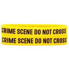 SayitBands Two (2) of Crime Scene Do Not Cross Bracelets