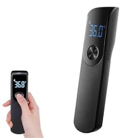 termometro digital,termómetro digital infrarrojo,Termómetro Digital de Temperatura de Bolsillo Ultra Portátil,Con pantalla LED (negro)                