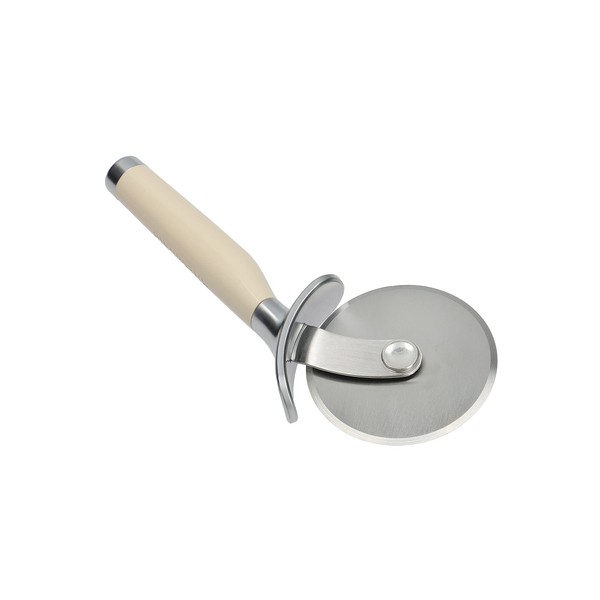 KitchenAid Pizza Cutter and Slicer, Pizza Oven Accessories, Durable and Easy to Clean Almond Cream