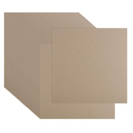 DAJAVE 50 Pack Book Board 12 x12 Inch, Thick Grey Binders Board Chipboard Card Board Sheet 2mm 80PT, Kraft Heavy Duty Chipboard Bookbinding Supplies for Book Binding Cover