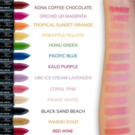 Magic Kiss Pack of 12 Color Changing Aloe Vera Lipstick set, MADE IN USA (Yellow)