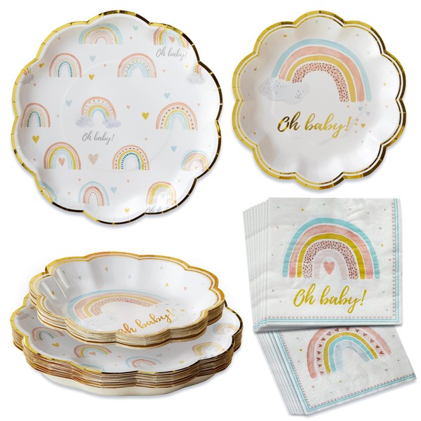 Kate Aspen Boho Rainbow Baby Shower Decorations, One Size, 62