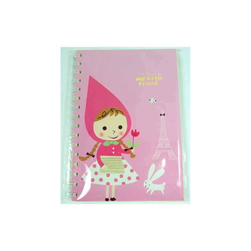 Little Girl Spiral Bound Notebook (Pink)