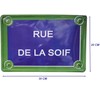 Blechschild "Rue de la Soif" – Ambiente Paris Vintage –