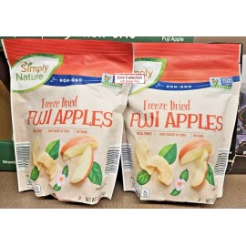 Simply Nature NON-GMO Freeze Dried FUJI Apples 1.2oz 34g (2 Bags)