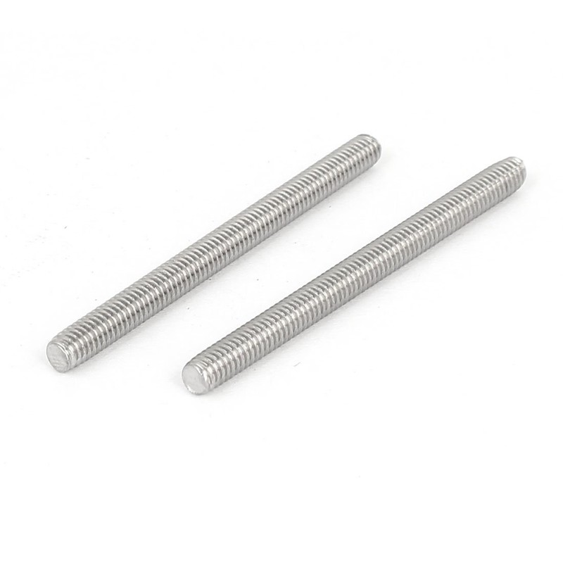 Sourcingmap M4 x 50mm 304 Stainless Steel Fully Threaded Rod
