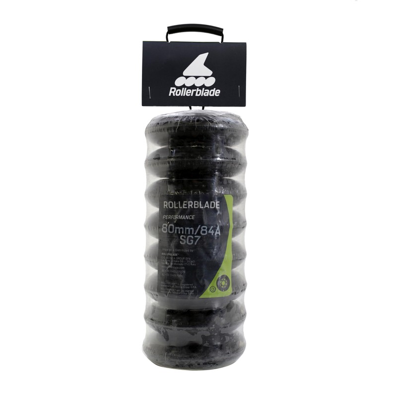 Rollerblade Unisex - Adult 80 mm/SG7 Wheel/Bearing XT (8 Pieces)