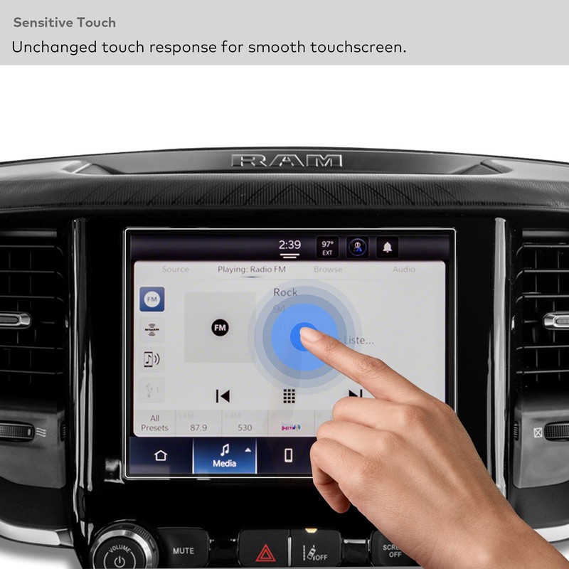 INNOSURE Tempered Glass Screen Protector designed for (2025+) Ram 1500,