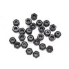 cSeao 50pcs 6-32 Black Nylock Nuts Nylon Inserted Lock Nuts
