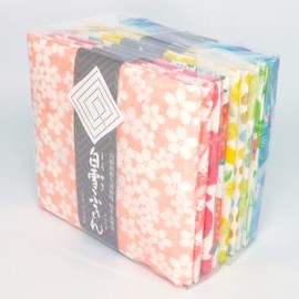 Snow White Dish Towel, Shirayuki Yuzen Dish Towel, Popular Best 10 Patterns, Set of 10, Bulk Purchase, Petite Gift/Present, Approx. 11.8 x 15.7 inches (30 x 40 cm)