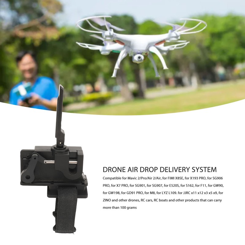 Universal Drone Thrower Remote Control Dispenser Delivery Kit Drone Payload