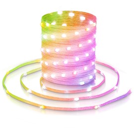 KepStars String Lights, 33ft 100 LED Lights Color Changing String Waterproof, 200+ Preset Scene Modes, Smart App & Remote for Indoor Outdoor Christmas Decoration Party Holiday Home Bedroom Patio Decor