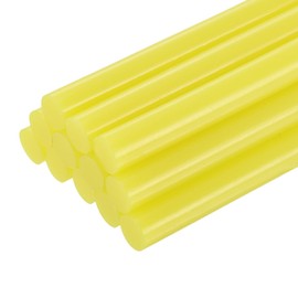 uxcell 12pcs Mini Hot Glue Sticks for Glue Gun 7/16 x 4 Inch Large Glue Sticks, 11 x 100mm Yellow
