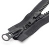 MebuZip 85 cm #10 Zip Plastic 2 Way Separable Black