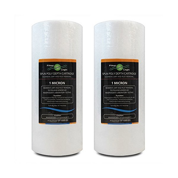 2 x SP10BB01 – FilterLogic 10” Big Blue Spun Poly