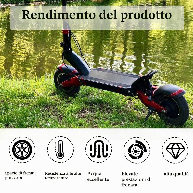 2 Paia Pastiglia Freno in Sinterizzazione, Leggere, a Basso Rumore