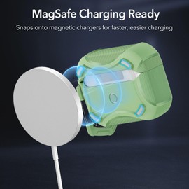 ESR for AirPods Pro 2nd Generation Case, Compatible with Airpods Pro Case 2nd/1st Gen (2023/2022/2019), Compatible with MagSafe, Powerful Drop Protection, Magnetic Lid with Cleaner Kit, Light Green