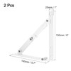uxcell Folding Bracket 6 Inch 150mm for Shelves Table Desk