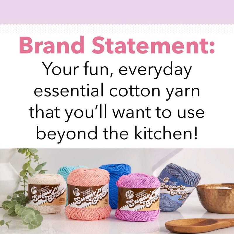 Lily Sugar N Cream Cones Orchid Yarn - 1 Pack