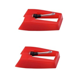 2 Pack Ceramic Tip Turntable Stylus Replacement Record Player needle for ION iCT09RS Archive LP Crosley CR8005D Victrola VSC-550BT Turntable with Clear Sound Track
