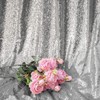 JYFLZQ Silver Sequin Backdrop Curtains 4x10ft(WxH) 2 Panels Glitter Photo