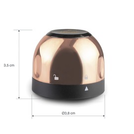 Lacor 63055 Champagne Stopper Preserves Flavor & Aroma Keeps Bubbles Twist Lock Copper ABS