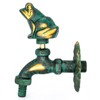 Garden Outdoor Faucet Antique Green Frog Handle Brass Single Cold