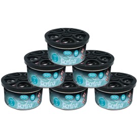 Flava Flava Couture Car Air Freshener Tin - Porfino (Pack of 6) - Strong, Odour Eliminating Designer Perfume Inspired Car Accessories ?C Premium Scented Air Freshener for Men or Women - Lasts 60 Days