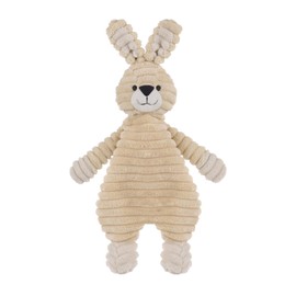 Apricot Lamb Corduroy Bunny Soft Loveys for Babies, Security Blanket for Baby Boy and Girl, 11.9 for Infant and Toddlers (Cream)