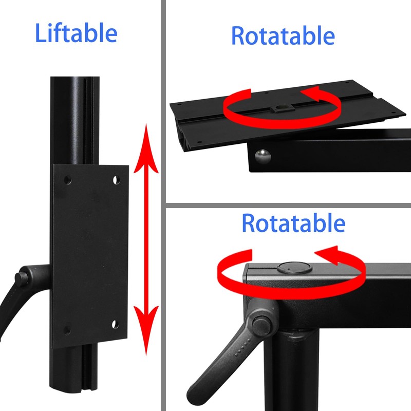 HWHongRV RV Table Leg, Swivels 360 degrees Removable Premium Aluminum