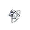 UNIQUFERANGER 4 Carat Cushion/Square/Asscher/Princess Cut Cubic Zirconia CZ Sterling Silver