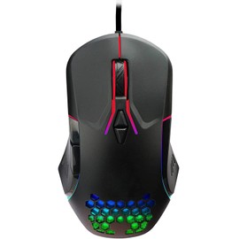 Nextep Mouse Gamer Dragon XT USB 6400 dpi, Base Metalica, RGB, 6 Botones SILENCIOSOS