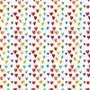 Tischdeko Table Decoration 20 Pieces Napkins Many Colourful Hearts Love