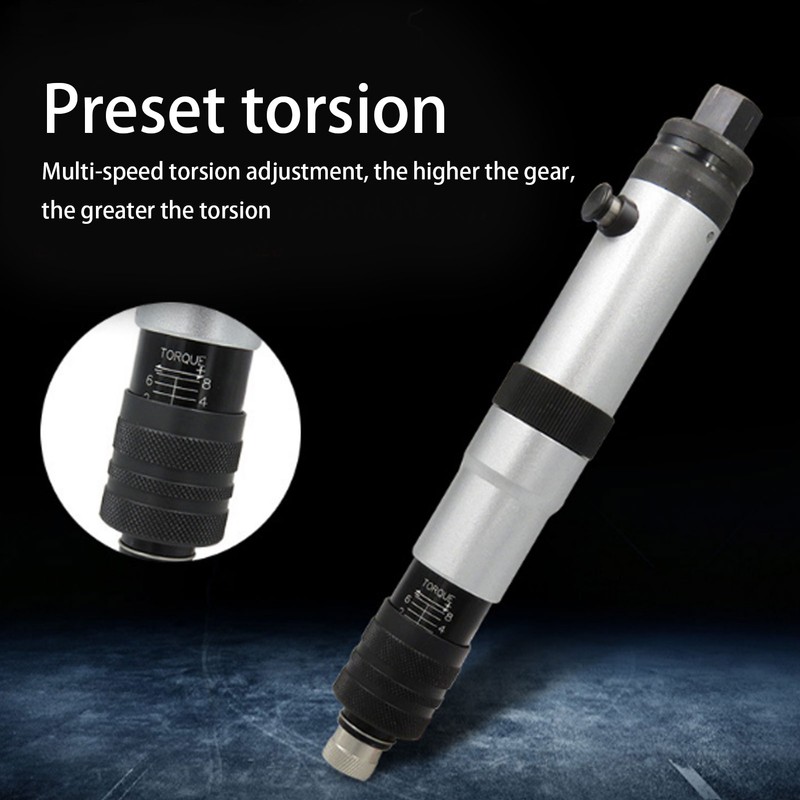 Electric Screwdriver Handheld Straight Preset Torsion Pneumatic Screw Tightening ToolEuropean