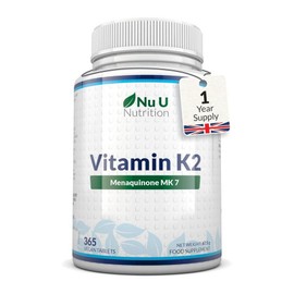 Nu U Nutrition Nu U Nutrition Vitamin K2 MK7 200mcg 1 tablet per serving, 1 ea, 365 tablets / Nu U Nutrition 뉴유 뉴트리션 비타민 K2 MK7 200mcg 회당1정, 1개, 365정