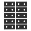 10PCS Flat Tie Plate Aluminum Alloy 2 Holes Rustproof Anti