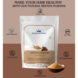 Herbal Face Pack Powder | 100% Natural & Organic Skincare | For Glowing Skin, Acne Control, Anti-Aging | All Skin Types | (250g, Reetha)
