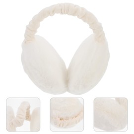 SOIMISS Christmas Earmuffs Plush Fluffy Christmas Ear Warmers Winter Warm Ear Covers Ear Muffs Headband for Women Girls, White