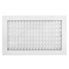 F&L Single Deflection Supply Grilles with Multi-Shutter Damper – Adjustable Aluminum Air Vent for HVAC Systems – Durable, Rust-Resistant Design for Homes & Offices (12"x4")