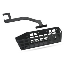 MAIKER Metal Front Under Seat Box Tactical Organizer and Storage Tray Compatible with 2018-2024 Wrangler JL & 2020-2024 Jeep Gladiator JT