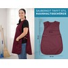 ZOLLNER Throw Apron – Durable Clothes Protector in Red –