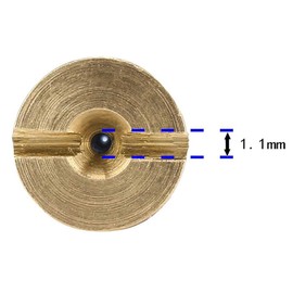 AKSHARA Universal Foam Cannon Orifice 1.1mm for Snow Foam Lance Blaster, Brass Foam Cannon Tip for Pressure Washer Foam Cannon Nozzle Tips, 3000 PSI (2 Pack)