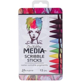 Ranger - Dina Wakley Media - Scribble Sticks - 2017 and 2018 Release Set